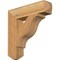 Ekena Millwork Funston Craftsman Rough Sawn Bracket, Western Red Cedar, 4"W x 18"D x 18"H BKT04X18X18FST04RWR - alternate 1